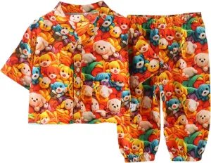 2 Piece Matching Tops Sets for Kids Girl Boy Summer Fall Graphic Top Tees Trousers Pants Sets Kid 2025 Fashion