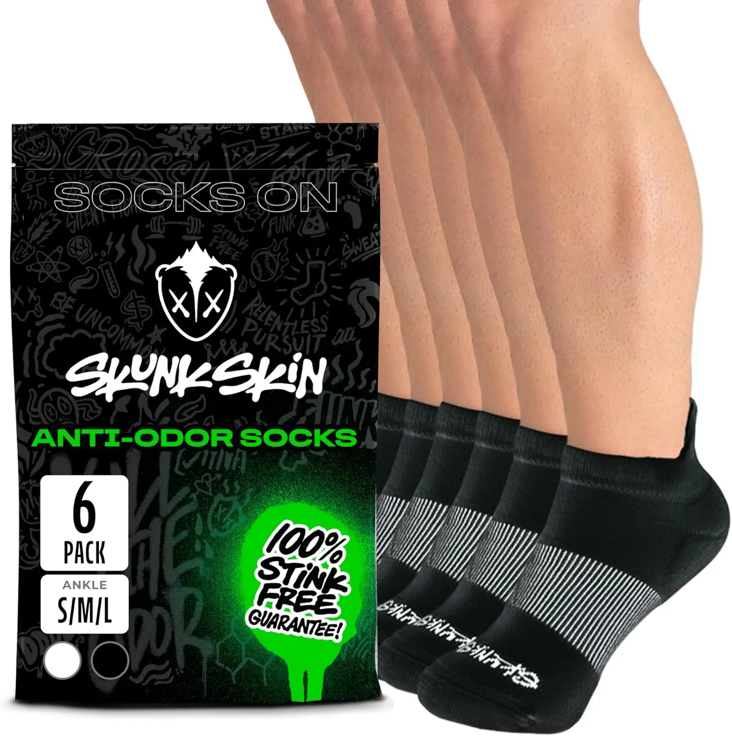 Anti-Odor Ankle Tab Socks – Available in Pack of 1 & Pack of 6 - Breathable Socks for Daily Wear and Training