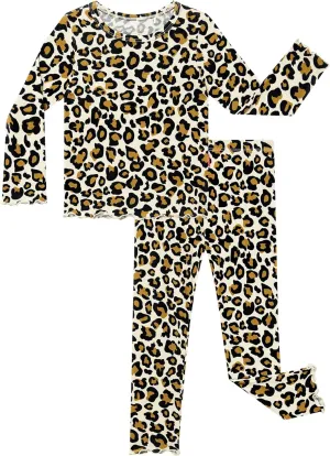 Bamboo Viscose Girls' Sleepwear Toddler Long Sleeve 2 Pieces Girls' Pajama Sets