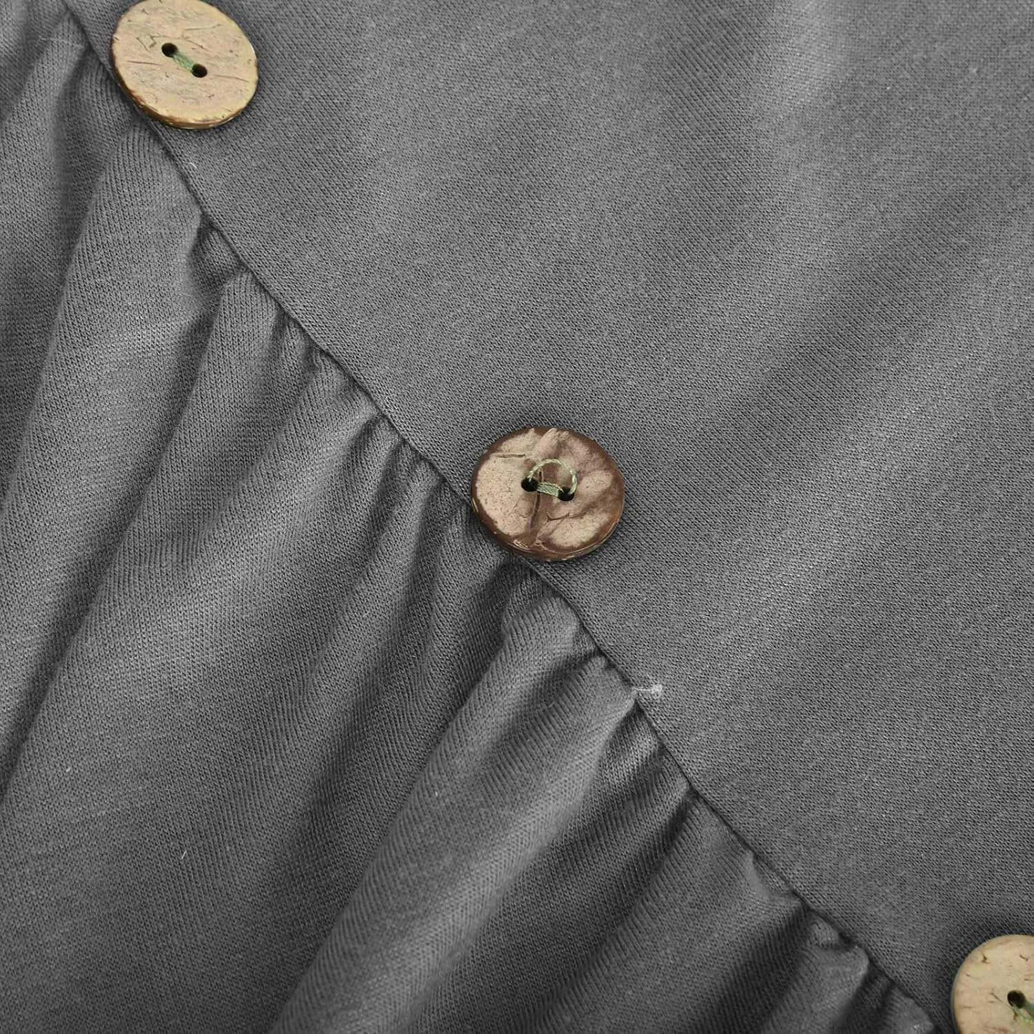 Binmer Ruched Button Decor Tank Top for Womens 2024 Trendy V Neck Shirts Casual Solid Party Club Vest Summer Sleeveless Tees