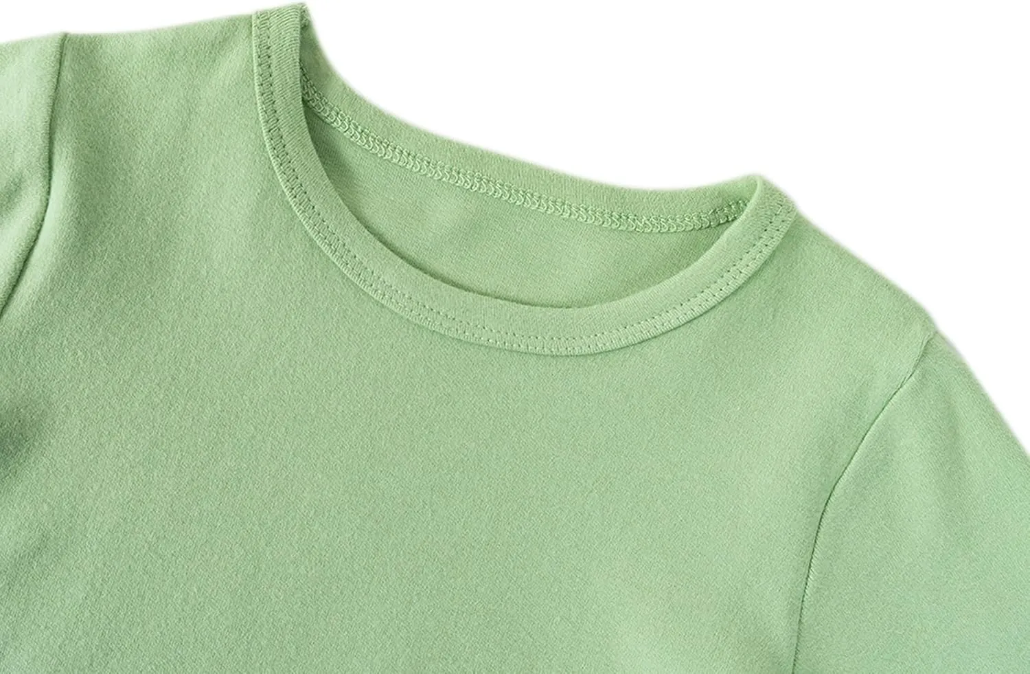 Boys Girls Long Sleeve T-Shirts Kids Soft Cotton Basic Layering Tee Tops Undershirts for 12M-14Yrs