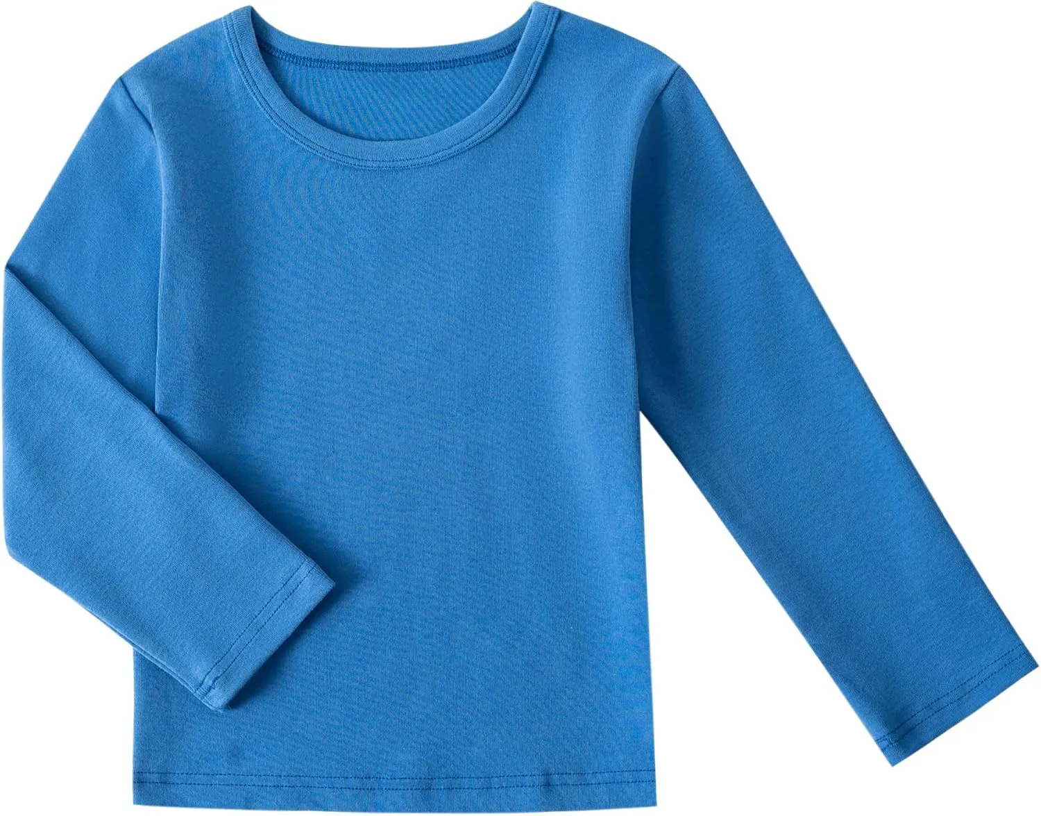 Boys Girls Long Sleeve T-Shirts Kids Soft Cotton Basic Layering Tee Tops Undershirts for 12M-14Yrs