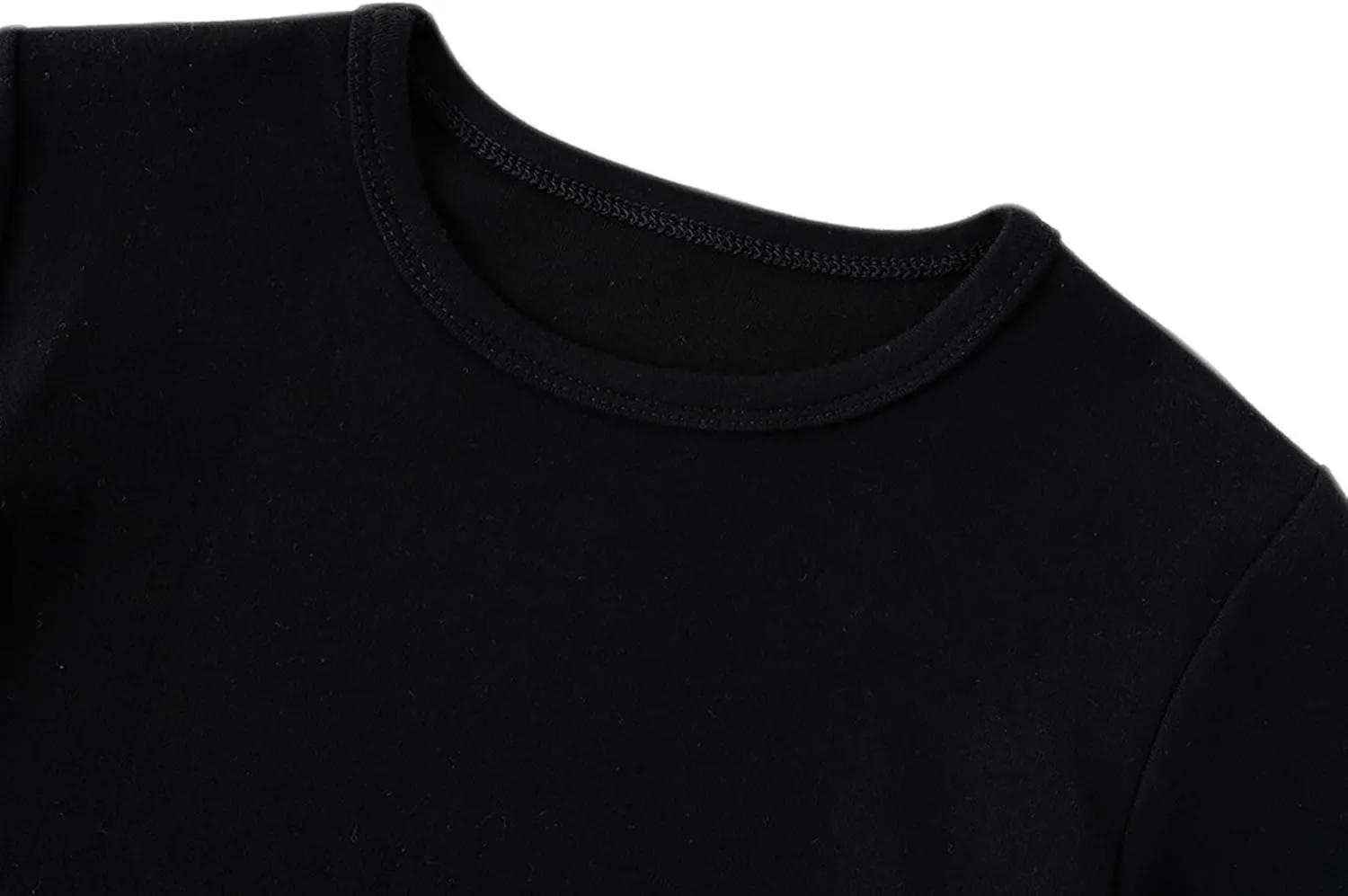 Boys Girls Long Sleeve T-Shirts Kids Soft Cotton Basic Layering Tee Tops Undershirts for 12M-14Yrs