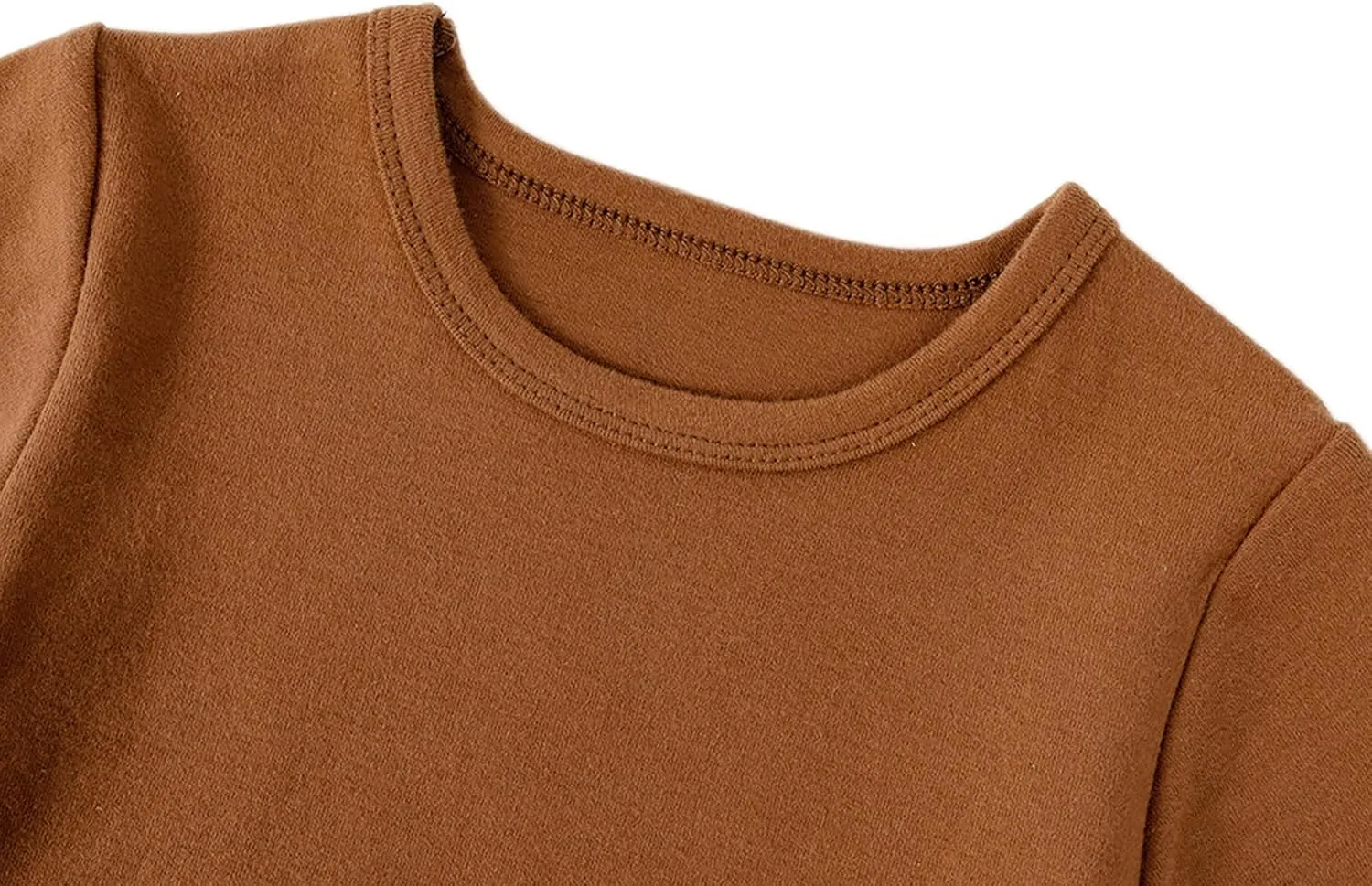 Boys Girls Long Sleeve T-Shirts Kids Soft Cotton Basic Layering Tee Tops Undershirts for 12M-14Yrs