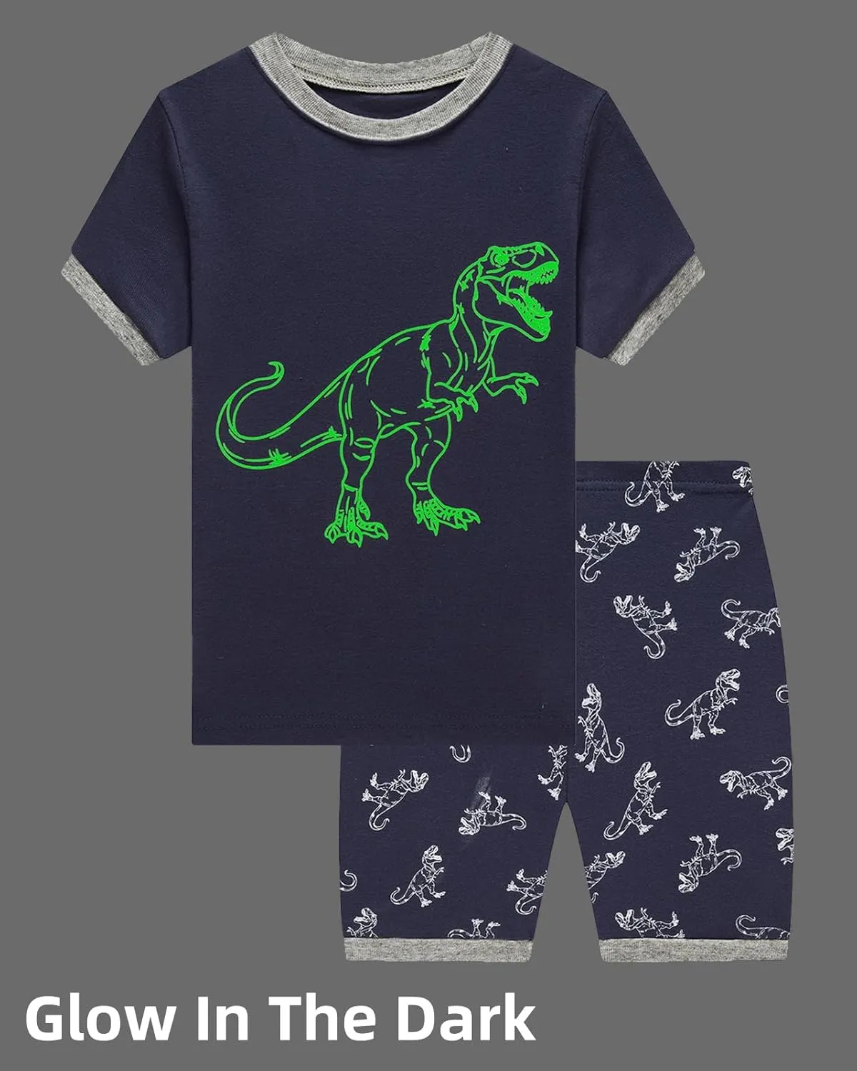 Boys Summer Pajamas Toddlers Boys Short Sleeve Sets Cotton Pjs