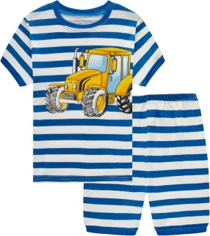 Boys Summer Pajamas Toddlers Boys Short Sleeve Sets Cotton Pjs