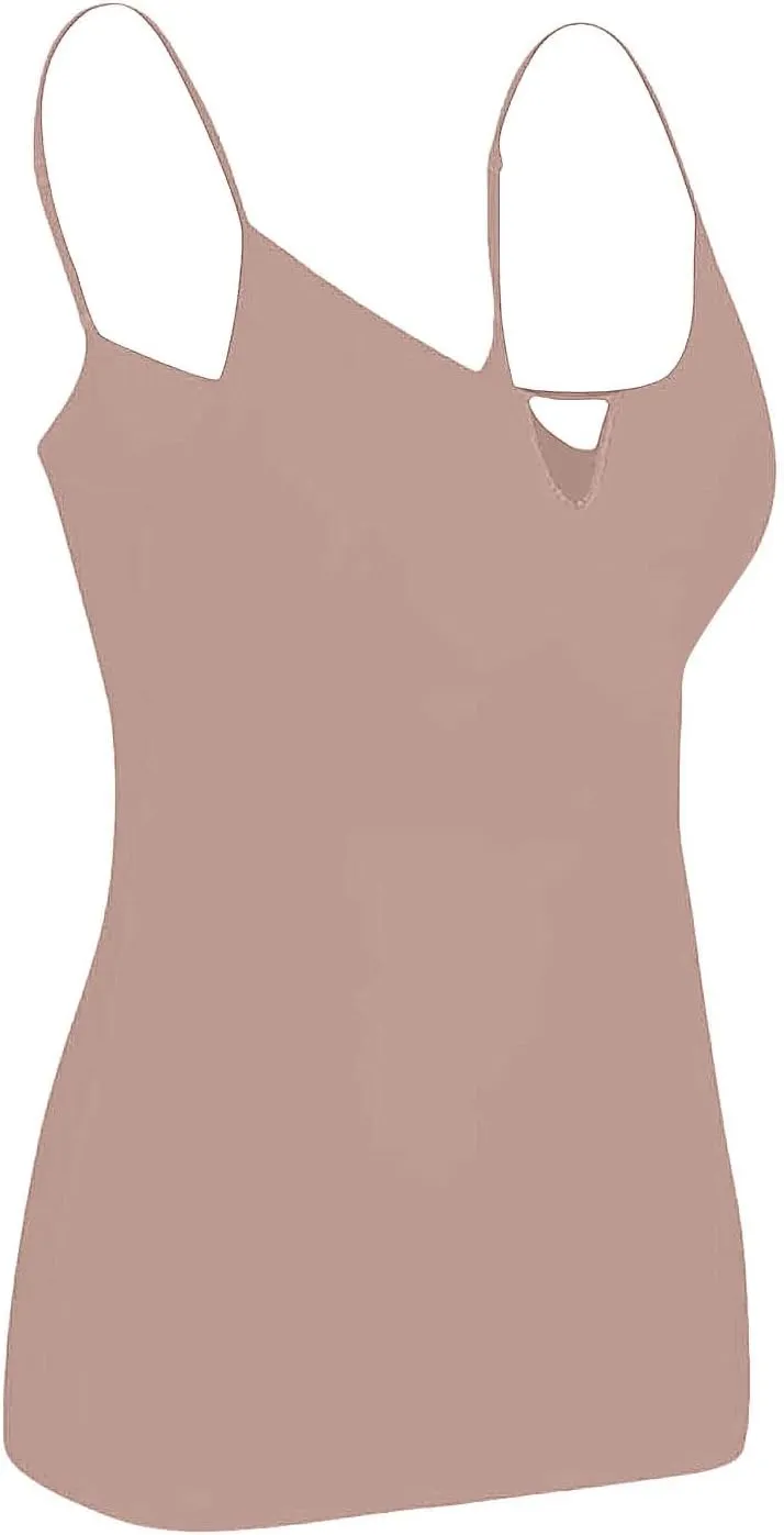 Built in Bras Tank Tops for Women 2025 Sexy Summer Sleeveless Beach Cami Plus Size Vacation Dressy Spaghetti Outfits