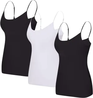 Camisole Bras for Women Womens Camisoles Tops with Built in Padded Bra Basic Breathable Tank Top