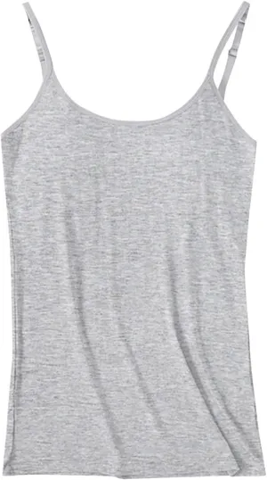 Camisole Tops for Women Built in Bra Spaghetti Strap Shelf Bra Tank Tops Sports Yoga Plus Size Underwear Camisoles