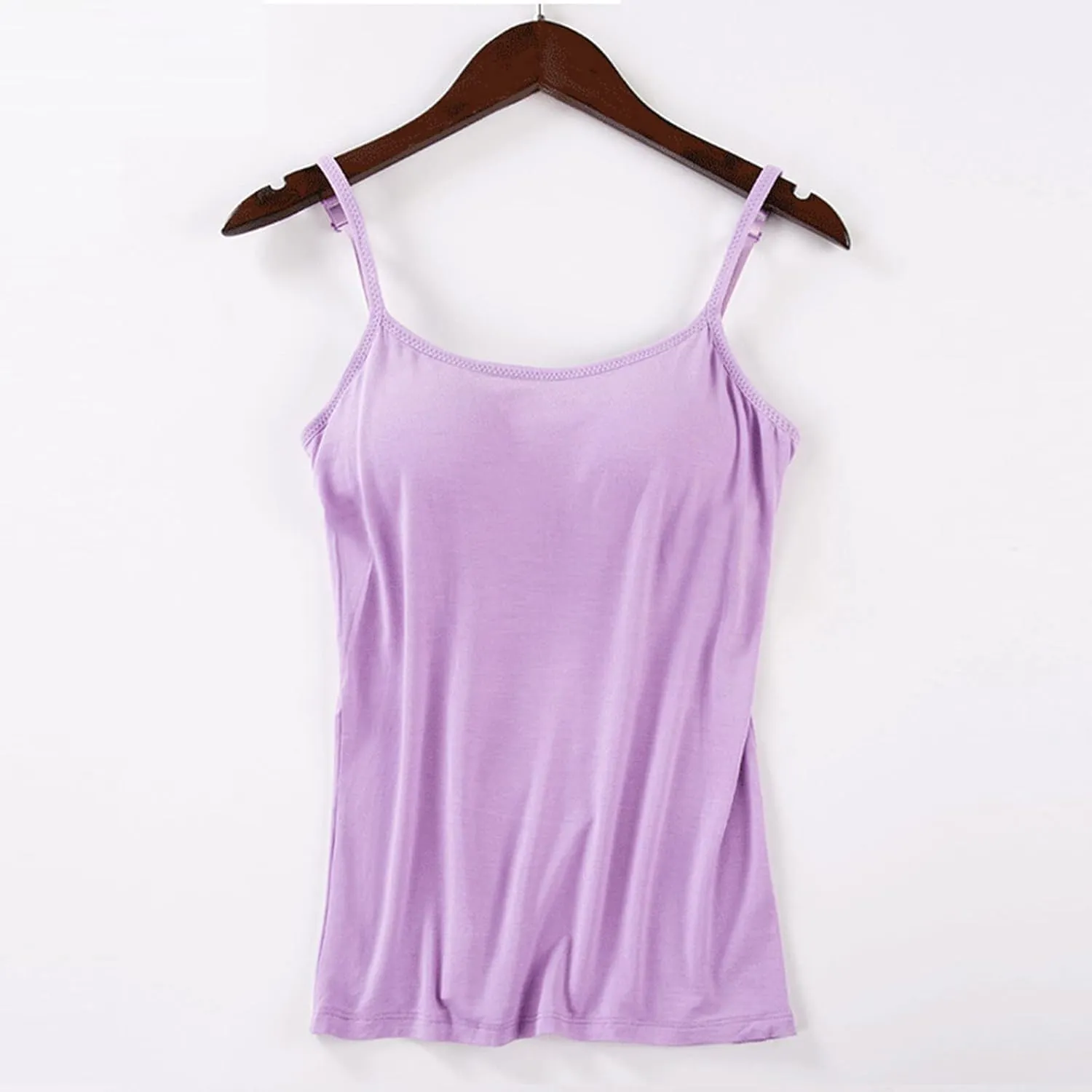 Camisole Tops for Women Built in Bra Spaghetti Strap Shelf Bra Tank Tops Sports Yoga Plus Size Underwear Camisoles