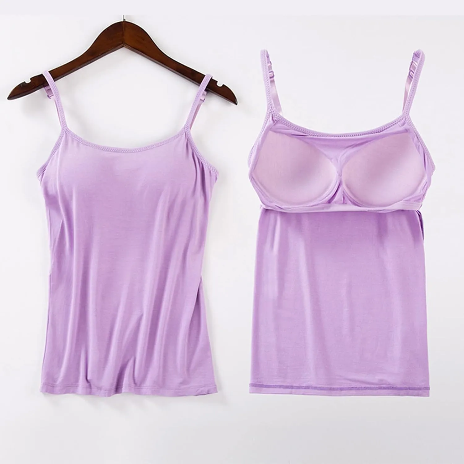 Camisole Tops for Women Built in Bra Spaghetti Strap Shelf Bra Tank Tops Sports Yoga Plus Size Underwear Camisoles