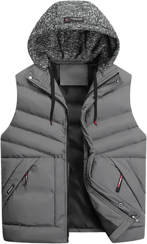 Casual Men'S Vest Men'S Loose Autumn And Winter Warm Cotton Vest Coat