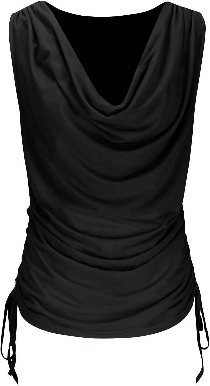 Compression Tanks for Women Deep V Neck Sleeveless Tummy Control Soft Shirts Fashion Smocked Summer Tops Clothes