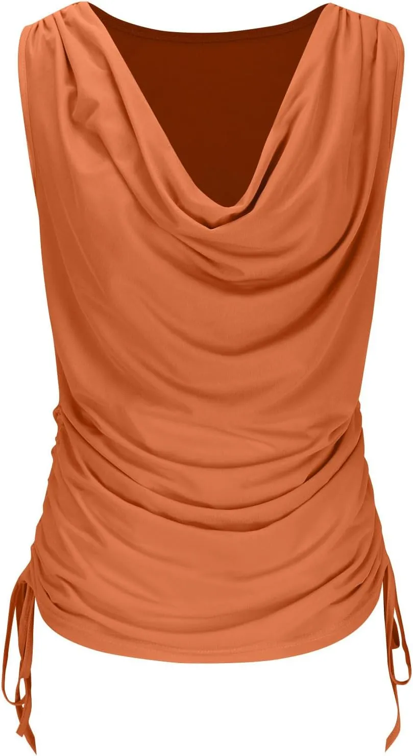 Compression Tanks for Women Deep V Neck Sleeveless Tummy Control Soft Shirts Fashion Smocked Summer Tops Clothes
