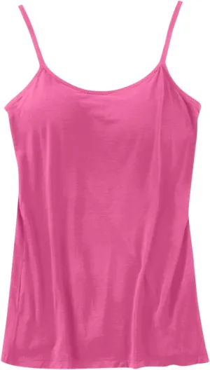 Cropped Camisole for Women Built in Bra Cotton Shelf Bra Crop Cami Adjustable Spaghetti Strap Tank Top 2025