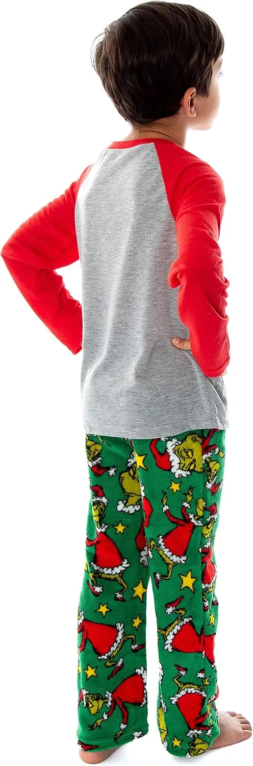 Dr. Seuss GRINCH Who Stole Christmas Matching Family Pajama Sets For Men, Women, Kids, Toddlers