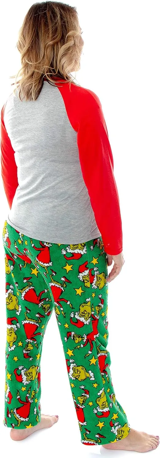 Dr. Seuss GRINCH Who Stole Christmas Matching Family Pajama Sets For Men, Women, Kids, Toddlers