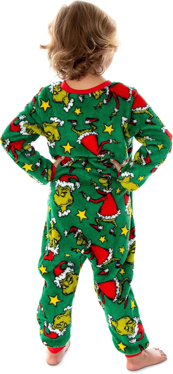 Dr. Seuss GRINCH Who Stole Christmas Matching Family Pajama Sets For Men, Women, Kids, Toddlers