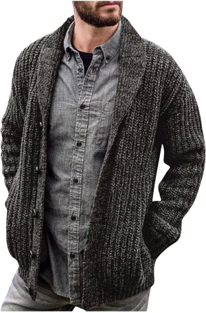 Febecool Cardigan Europe And America Solid Color Long Sleeve Slim Knit Sweater Coat