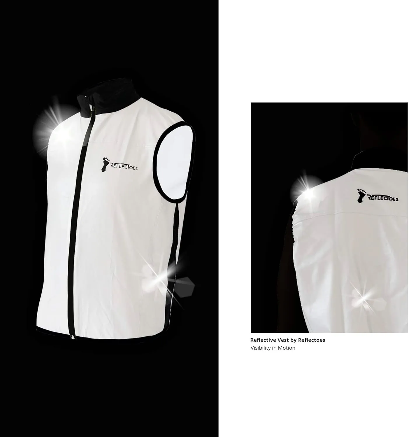 Full Reflective Vest For Night Visibility - Cycling Gilet - Running Vest