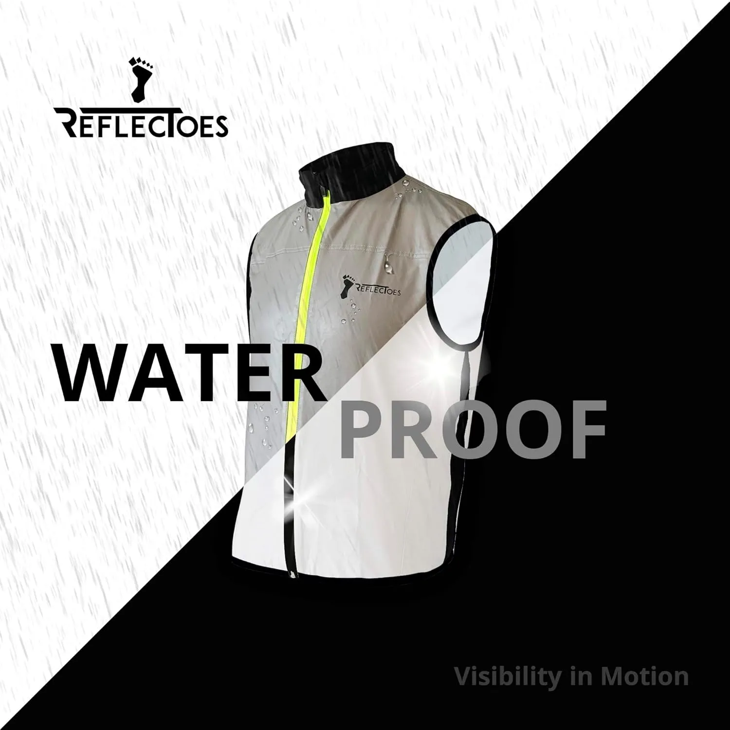 Full Reflective Vest For Night Visibility - Cycling Gilet - Running Vest