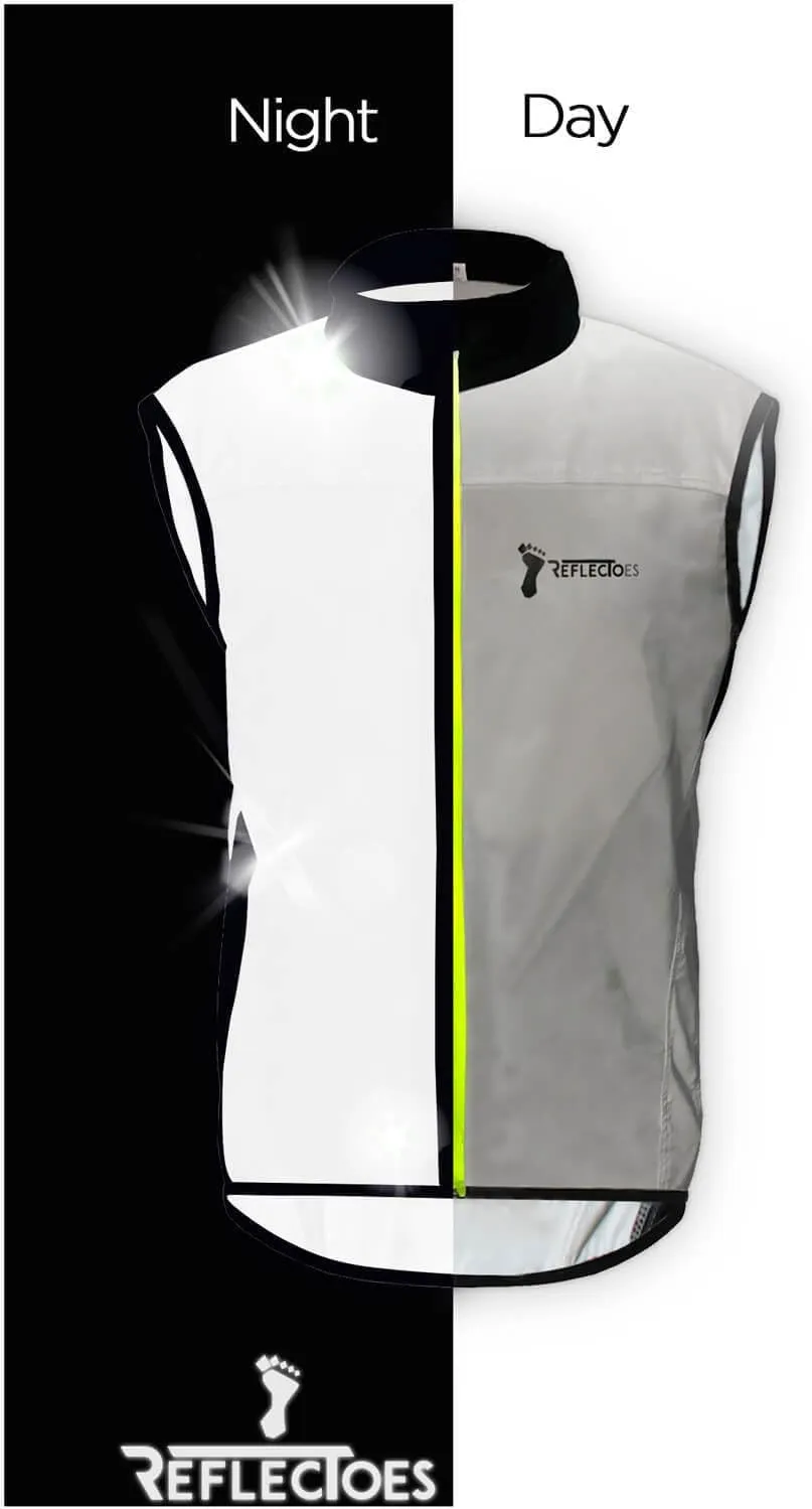 Full Reflective Vest For Night Visibility - Cycling Gilet - Running Vest