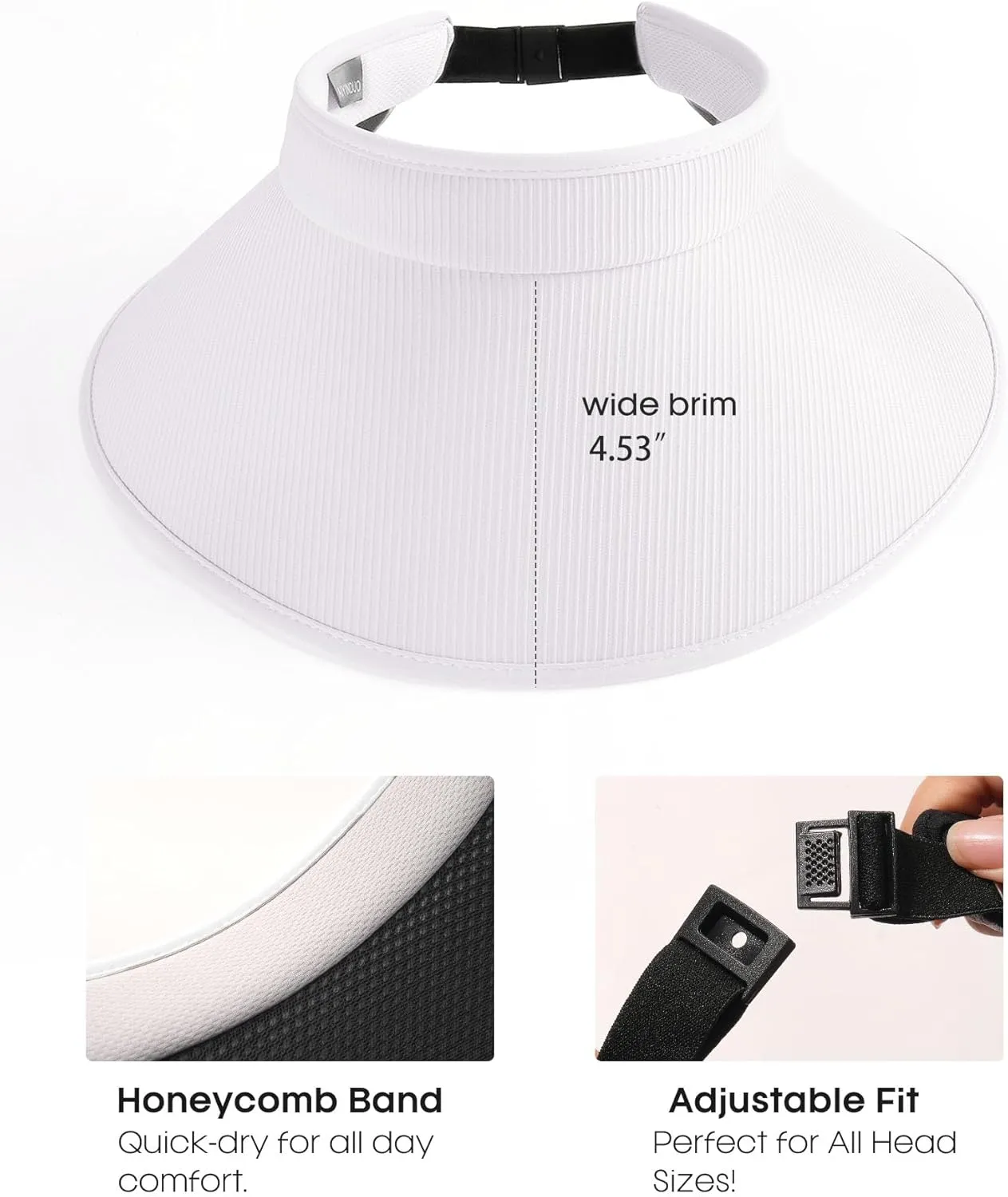 FURTALK Sun Hats for Women Sun Visor Hat UV Protection Wide Brim Summer Beach Hats