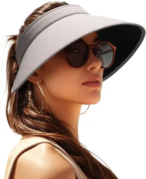 FURTALK Sun Hats for Women Sun Visor Hat UV Protection Wide Brim Summer Beach Hats