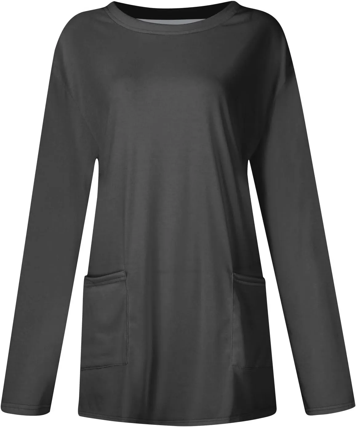 GOFULY Womens Blouses Dressy Casual Fall Tunics Tops Long Sleeve Tops Plus Size Tshirts Winter Crewneck Sweatshirts Pockets