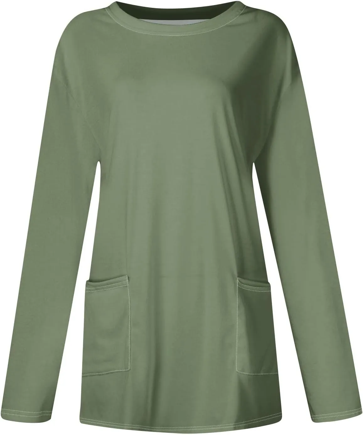 GOFULY Womens Blouses Dressy Casual Fall Tunics Tops Long Sleeve Tops Plus Size Tshirts Winter Crewneck Sweatshirts Pockets