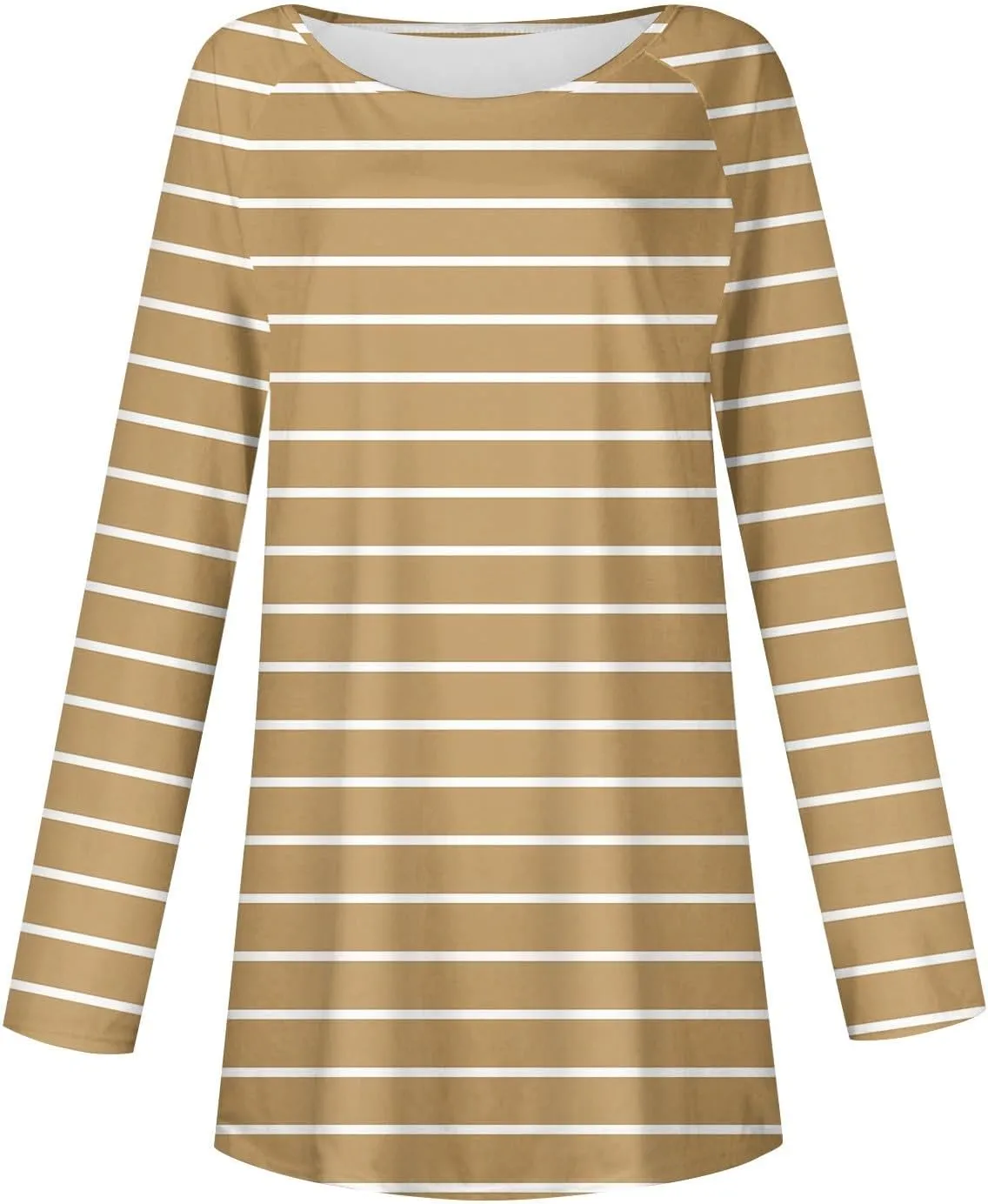 Going Out Tops For Women, Womens Loose Fit Long Sleeve Blouse Trendy Crewneck Tunics Or Tops To Wear With Leggings