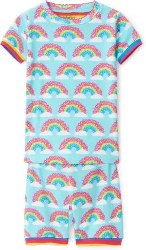 Hatley girls Organic Cotton Short Sleeve Printed Pajama Sets