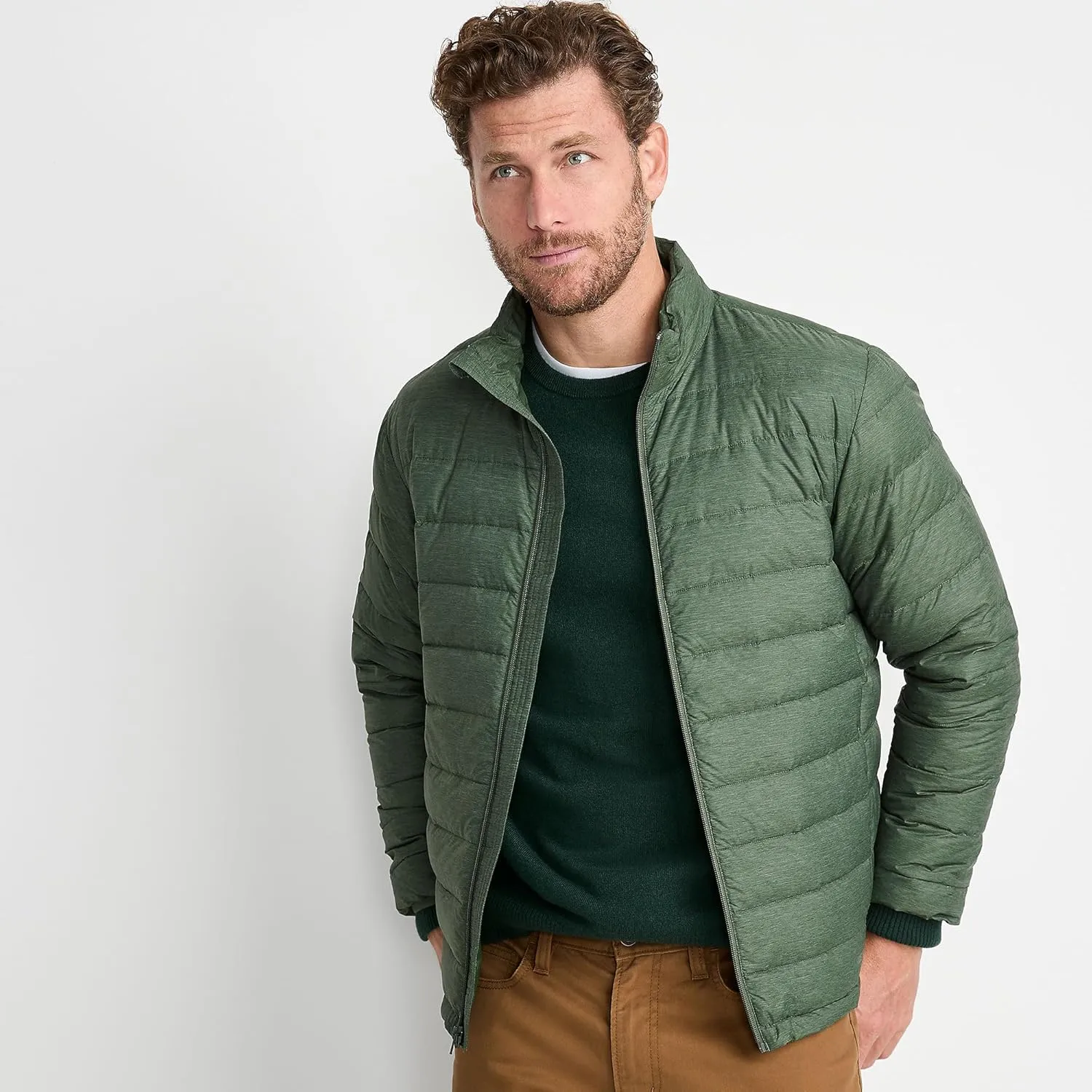 Lands' End Men's Wanderweight Ultralight Packable Down Jacket