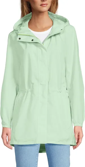 Lands' End Women's Squall Packable Waterproof Raincoat