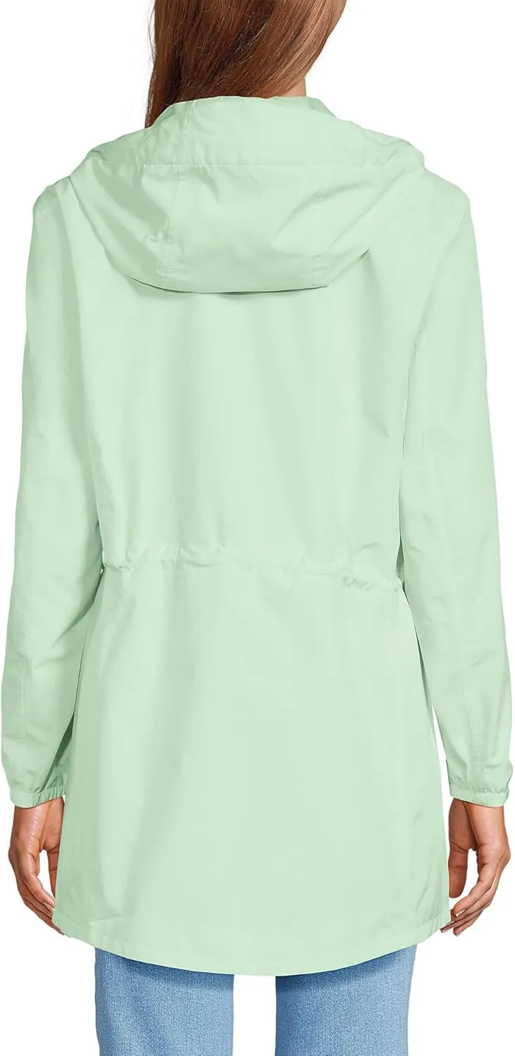 Lands' End Women's Squall Packable Waterproof Raincoat