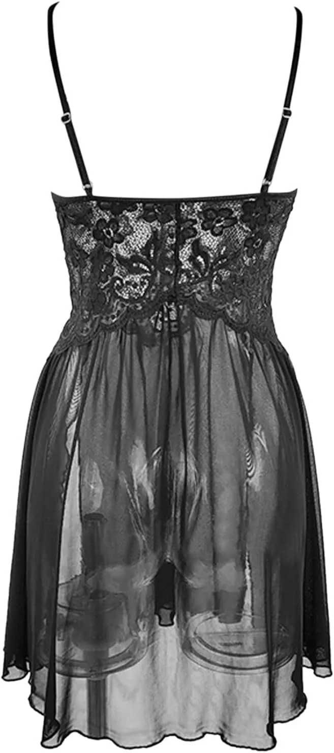Lingerie for Women Naughty Lace Pjs Shorts Set Kimono Robe Valentine 2 Piece Sleepwear Bralette, Mini
