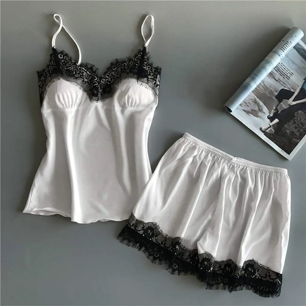 Lingerie for Women Plus Size Mesh Sheer Chemise Lingerie Set Teddy Two Piece Two Piece Lingerie 2