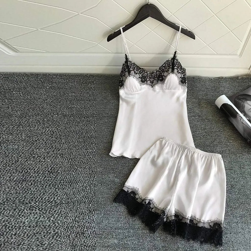 Lingerie for Women Plus Size Mesh Sheer Chemise Lingerie Set Teddy Two Piece Two Piece Lingerie 2