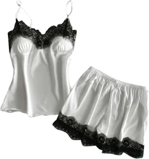 Lingerie for Women Plus Size Mesh Sheer Chemise Lingerie Set Teddy Two Piece Two Piece Lingerie 2