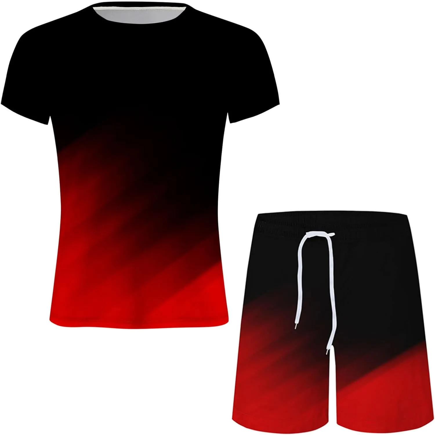 Man 2 Piece Straight Leg Pants Set Tops Shirts Pants Shorts Set for Mens Match Summer Fall Pants Set 2024