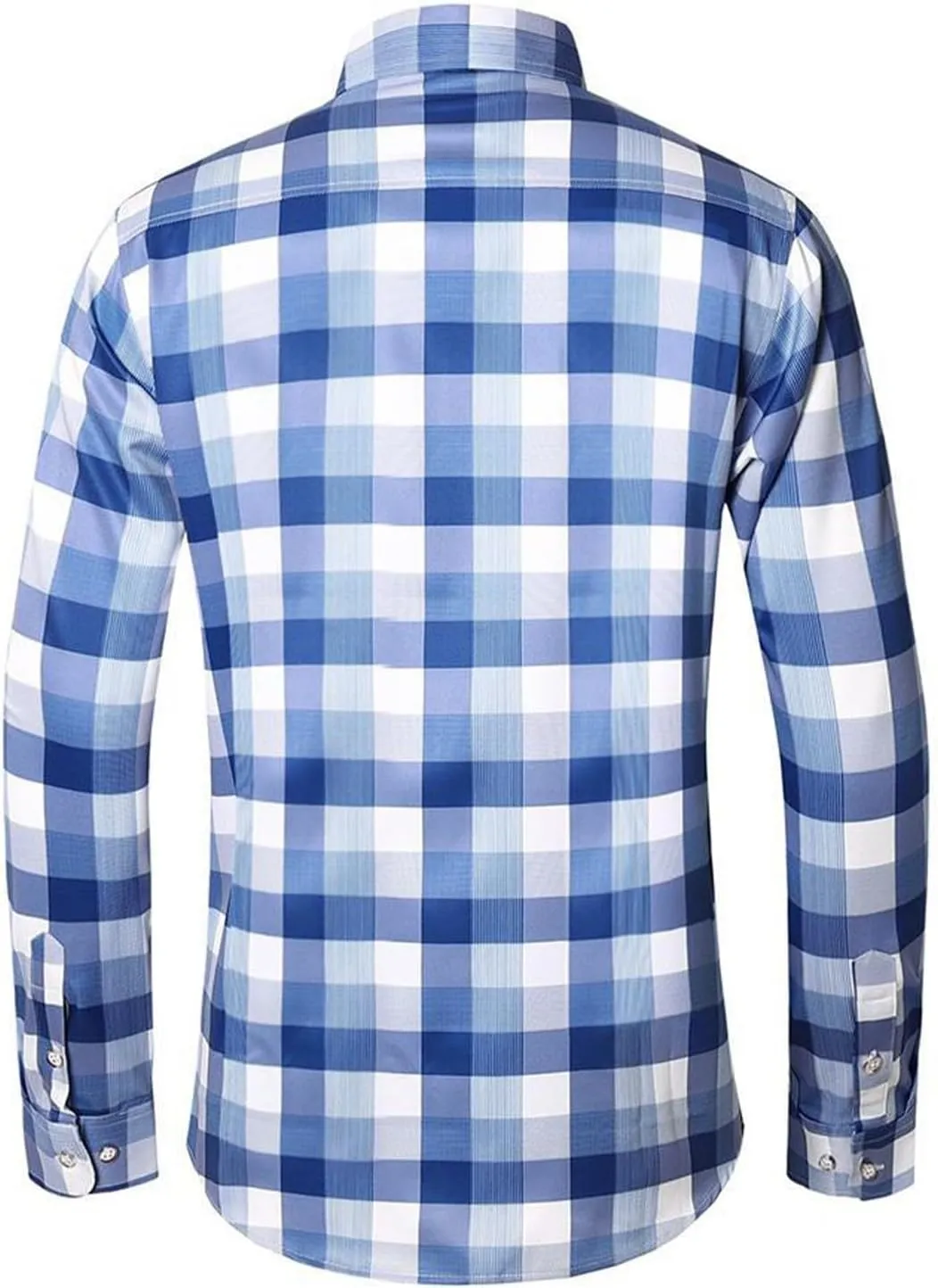 Man High Neck T Shirts Tee Tops for Mens Long Sleeve Plaid Cardigan Fall Winter Tee Shirt 2025 Y2K