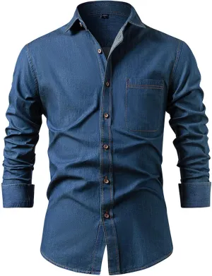 Man Loose Fit Tshirts High Neck Tee Tops for Man Long Sleeve Cardigan Plain Winter Fall Shirts 2025 Trendy Y2K