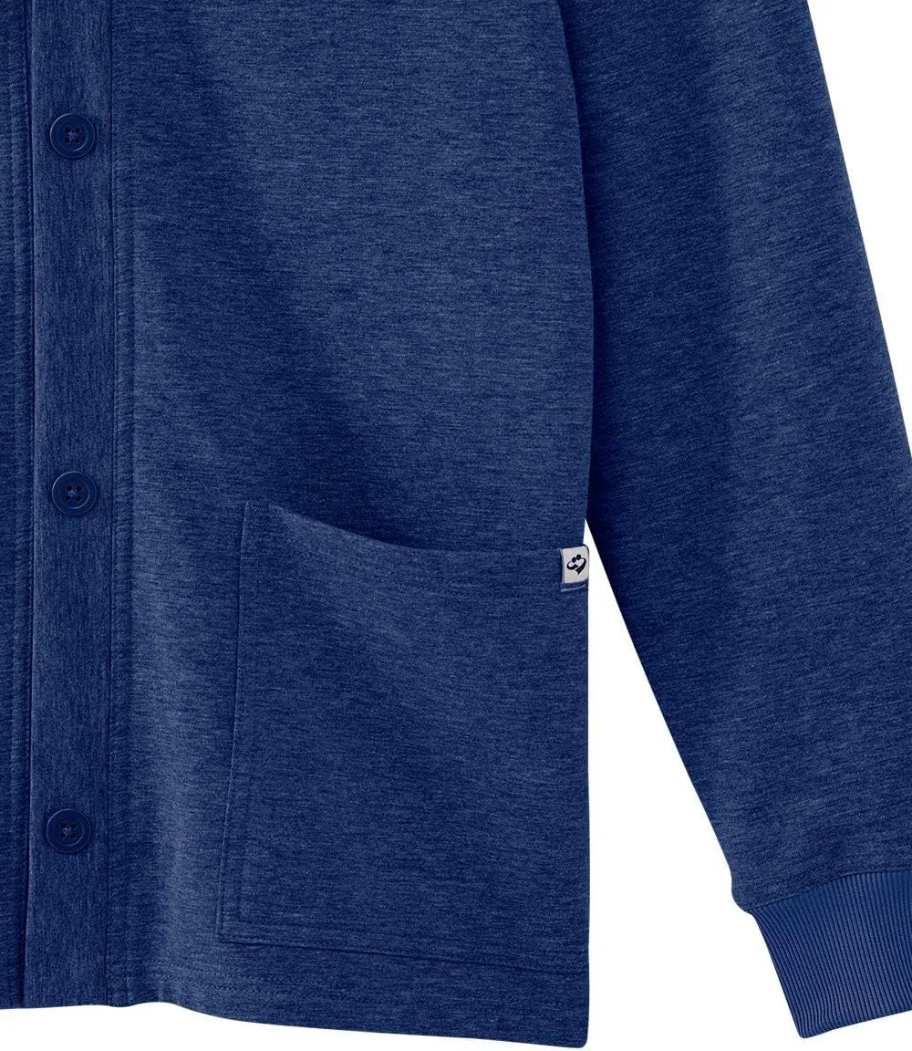 Men’s Open-Back Adaptive Soft Fleece Cardigan