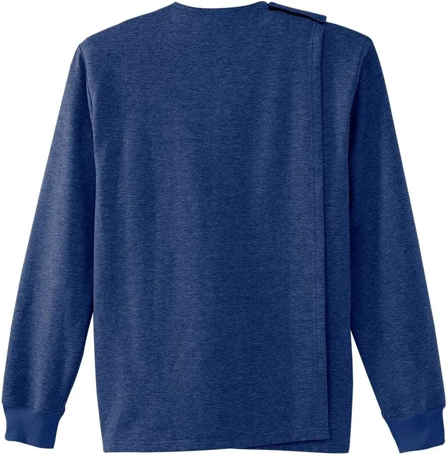 Men’s Open-Back Adaptive Soft Fleece Cardigan