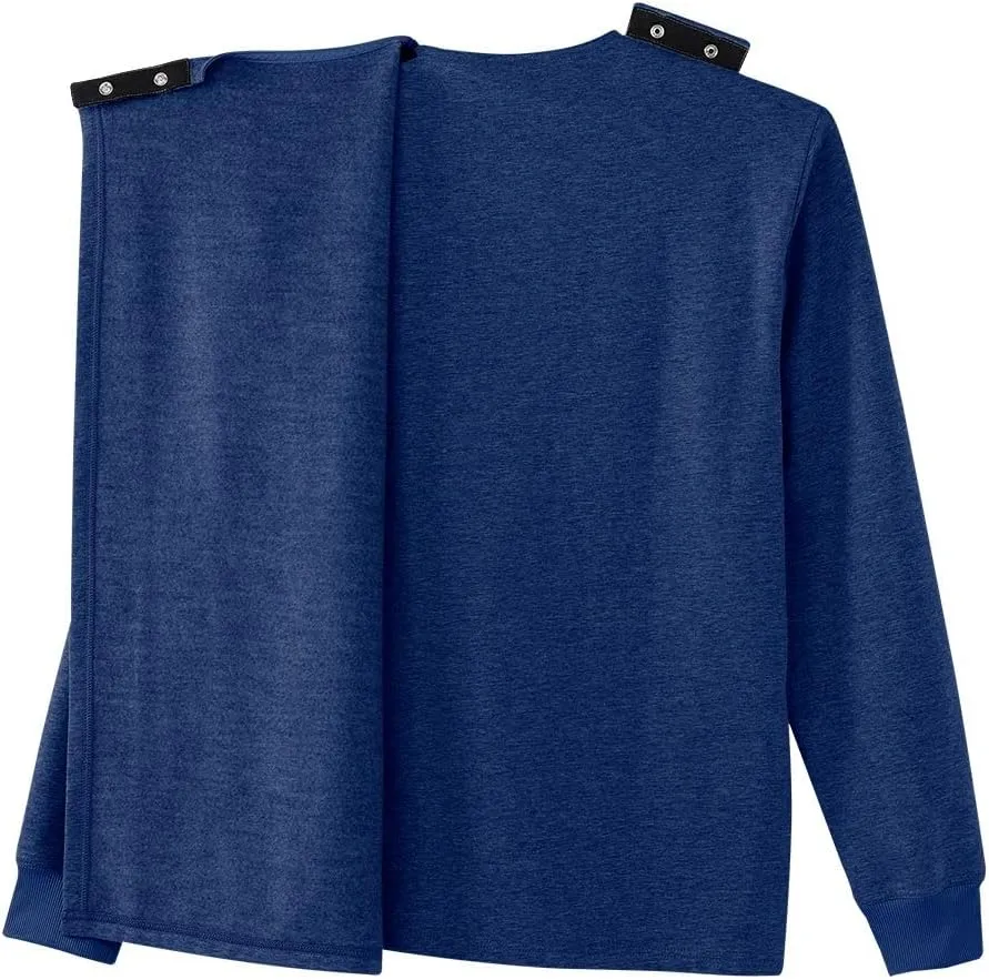 Men’s Open-Back Adaptive Soft Fleece Cardigan