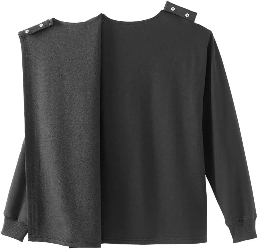 Men’s Open-Back Adaptive Soft Fleece Cardigan