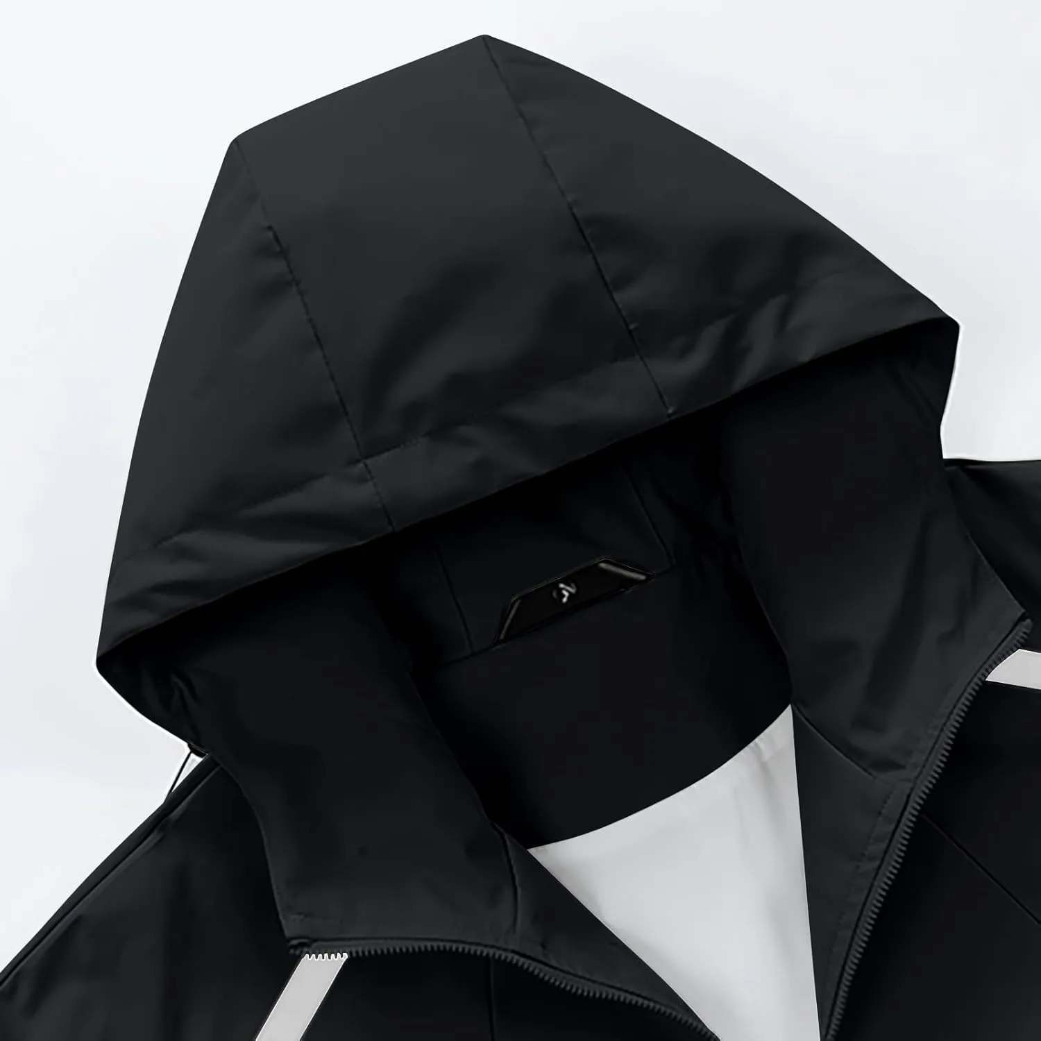Mens Windproof Jacket Waterproof Lightweight Mountain Sport Jackets for Men Outdoor Loose Hooded Windbreaker Raincoat