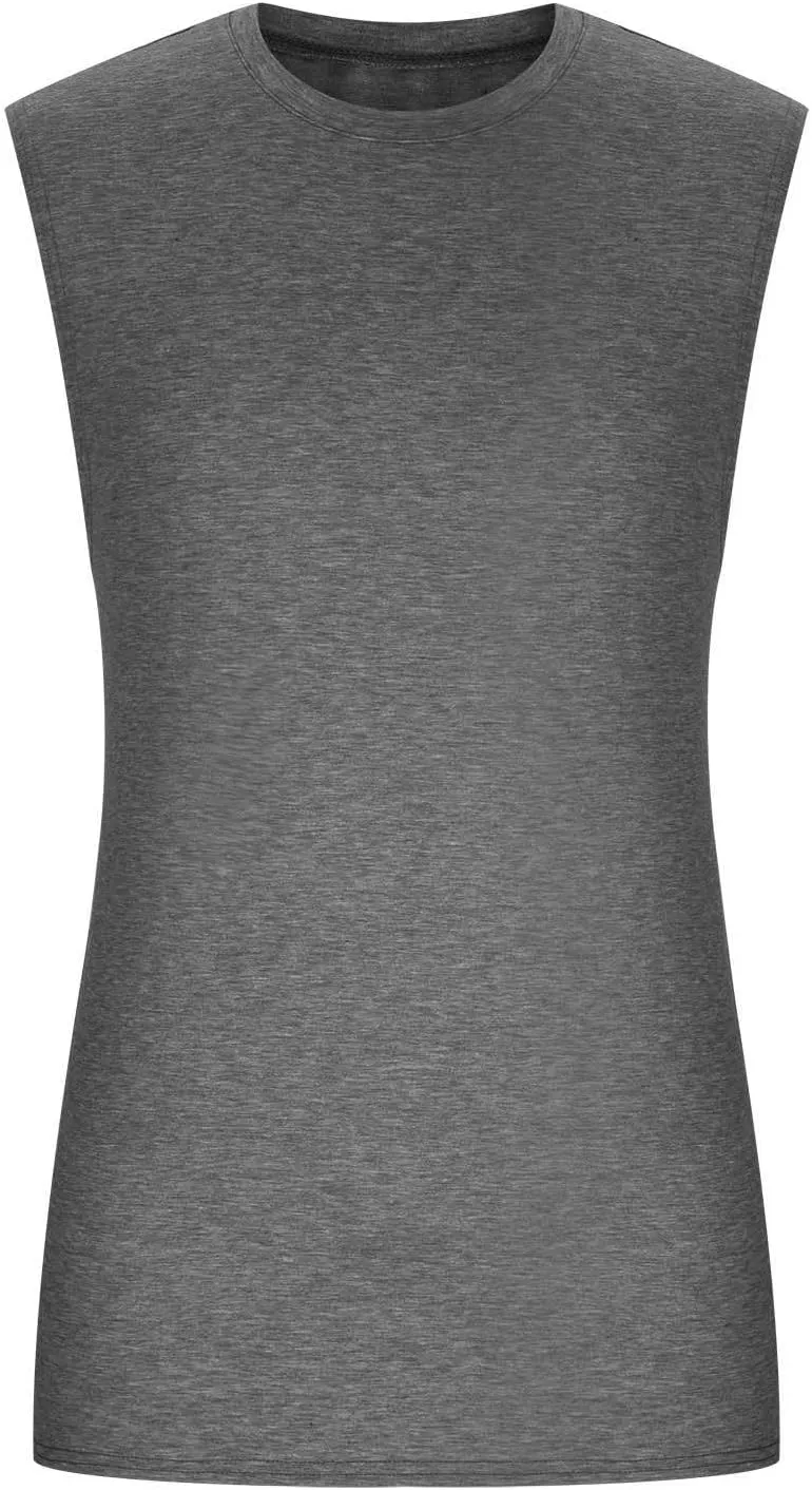 Mens Workout Sleeveless Shirts 2025 Summer Beach Soft Cotton Casual Stringer Tank Tops Bodybuilding Fitness T-Shirts