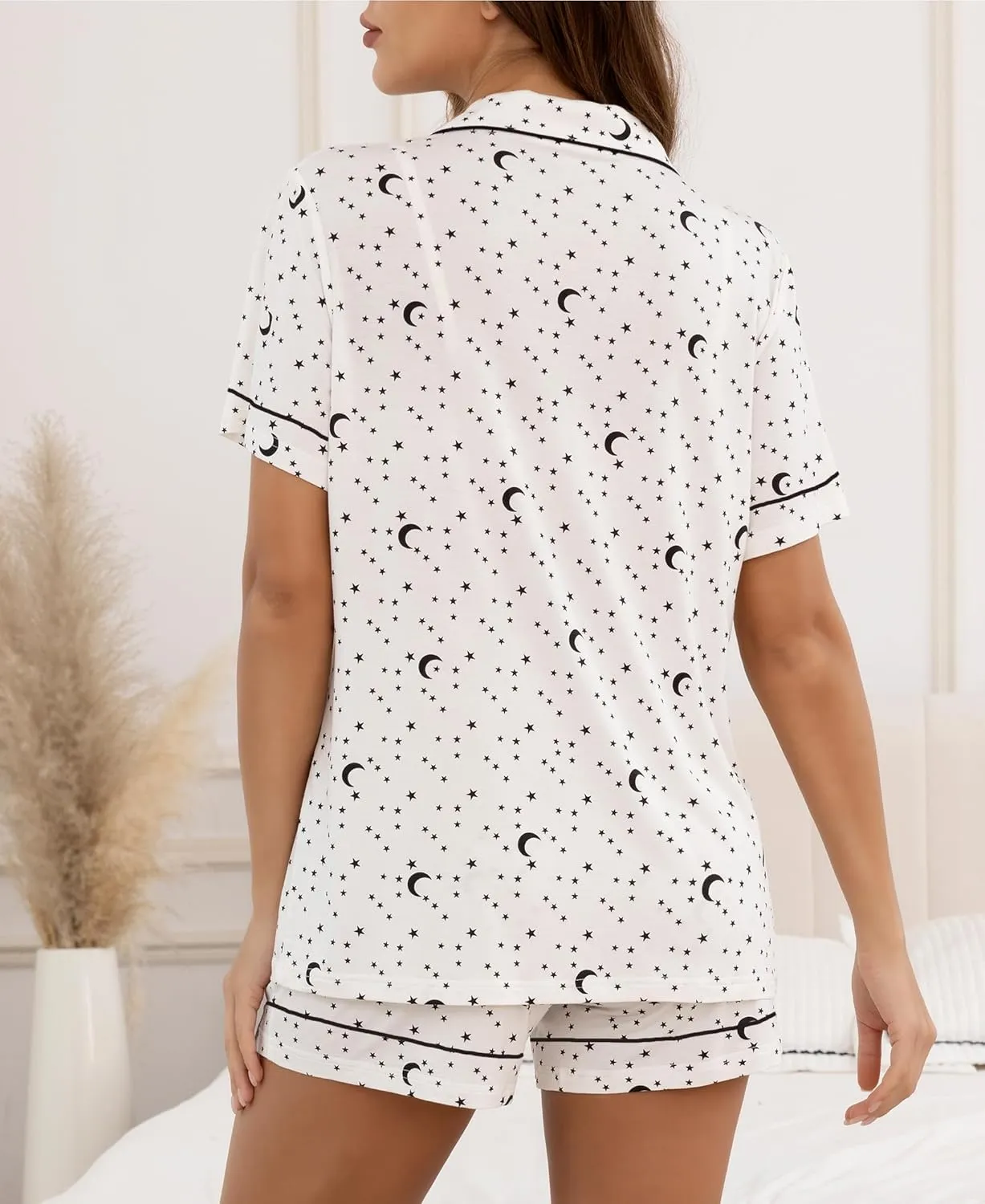 Pajama Sets For Women 2 Piece PJ Sets Short Sleeve Lounge Set Fashion Sleepwear XS-3XL