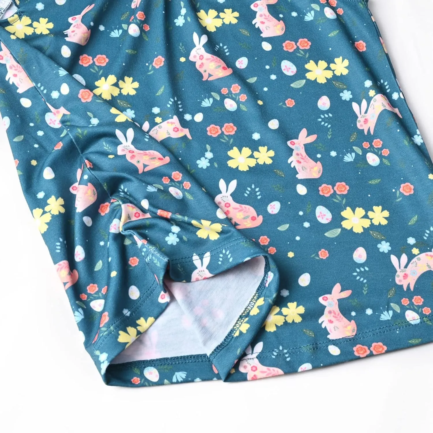 Perfashion Girls' Pajama Sets Flutter Sleeve Ruffles Soft Pjs Size 4-13 Years Sleepwear